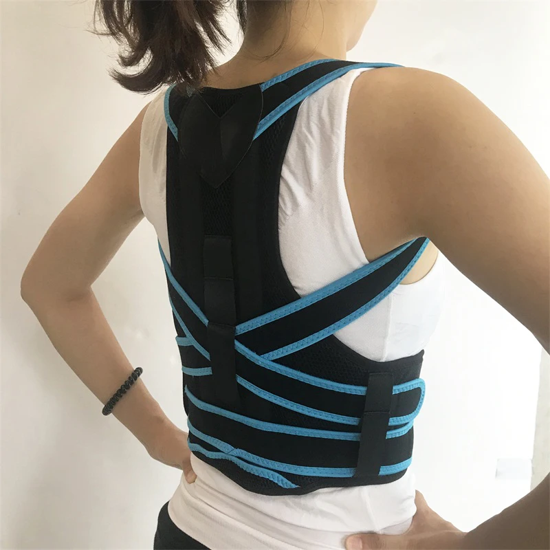 Удобный Корректор осанки поддержка плеч и спины поясницы полностью регулируемый