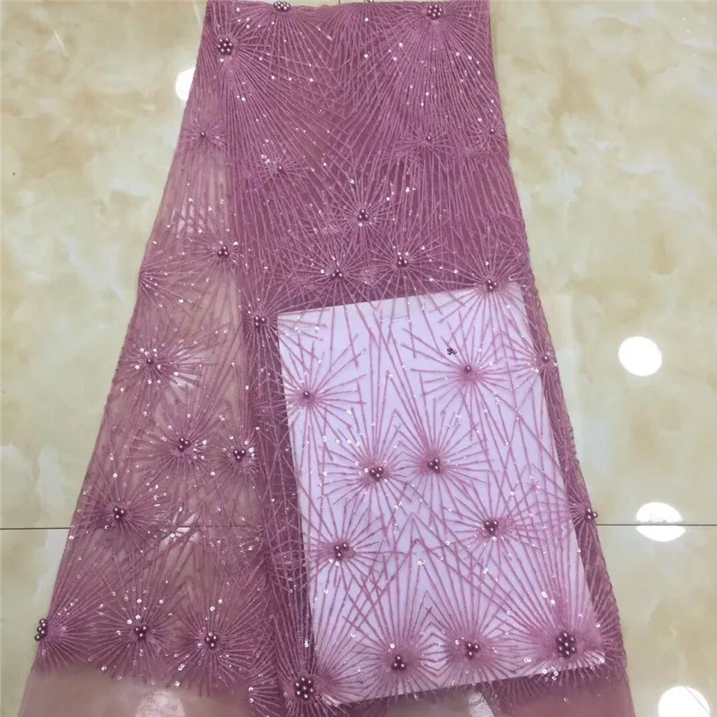 Африканская кружевная ткань 2019 Высокое качество Кружева французские пайетки