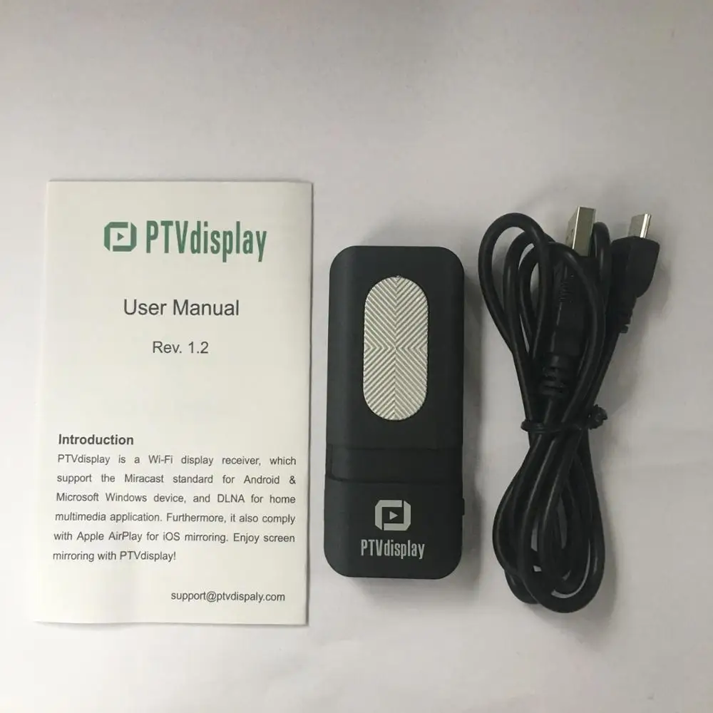Новейший PTVdisplay AnyCast DA02 беспроводной WiFi ТВ палка поддержка Miracast Airplay DLNA зеркальный