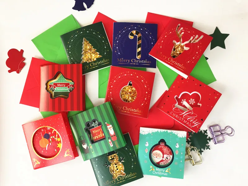 10 card+10 envelope /lot invitation mini greeting card thank you birthday christmas writing paper stationery | Дом и сад
