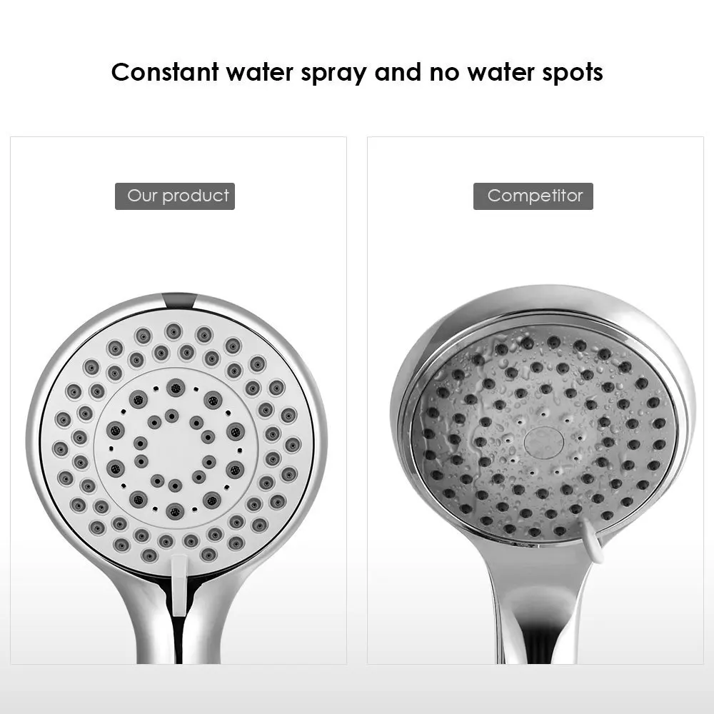 Ручная душевая головка высокого давления 3 спрей настройки массаж спа съемный