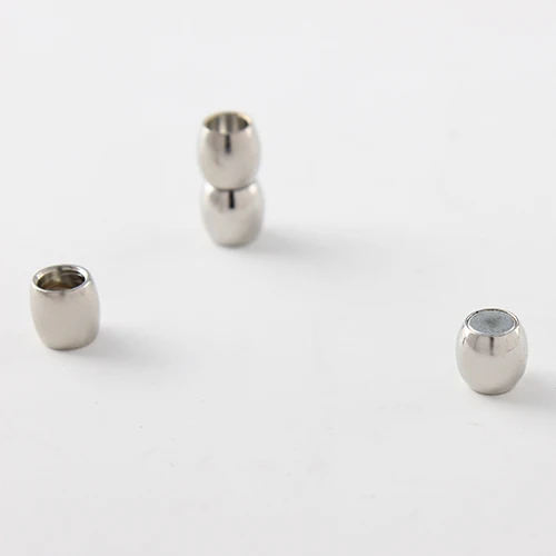

10pcs/lot Rhodium Color Strong Magnetic Clasps Fit 3mm 4mm 5mm 6mm Round Leather Cord DIY Bracelets Jewelry Making Findings