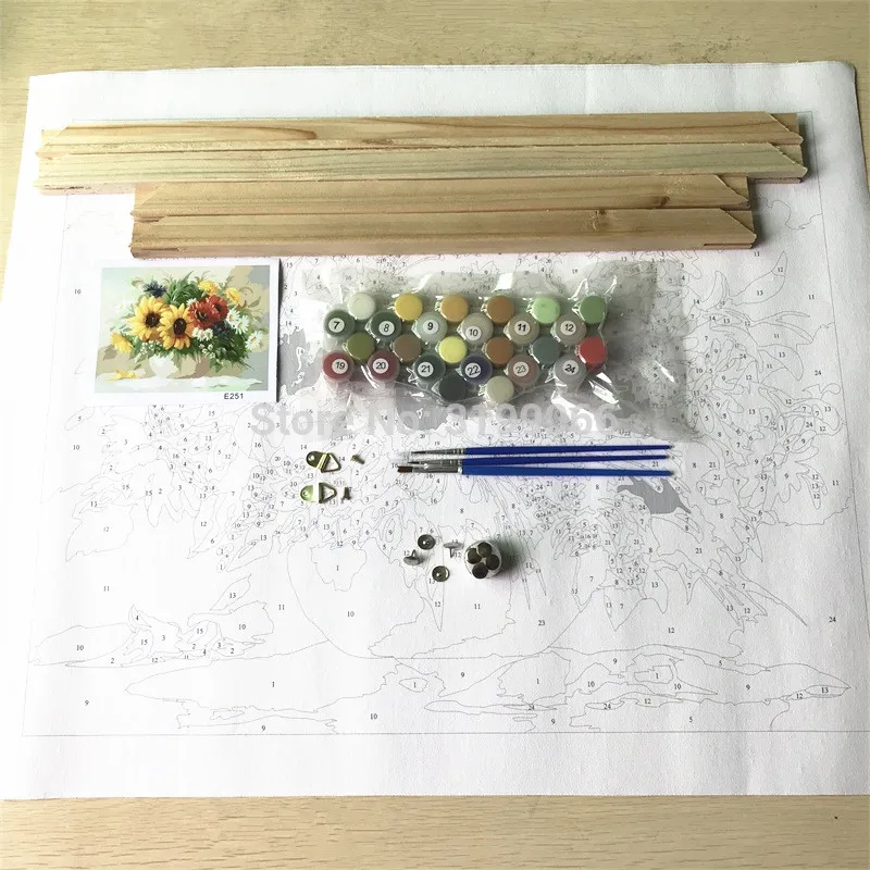 CHUNXIA живопись по номерам DIY обрамленные картины из масляной краски настенный