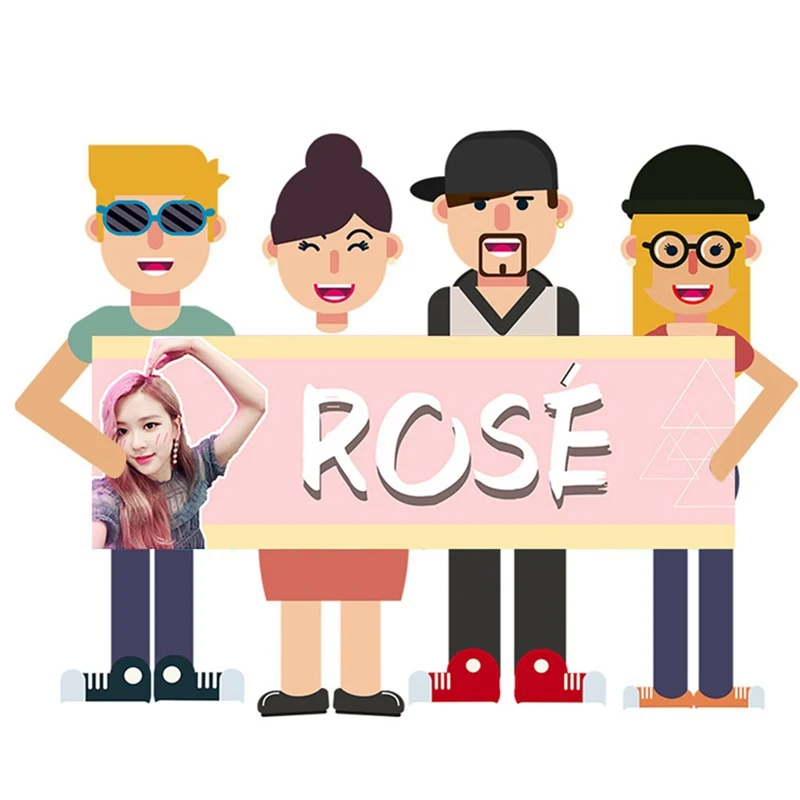 1 шт. Kawaii K-pop Blackpink концертная поддержка ручной баннер ткань повесить плакат Канцелярский набор для поклонников подарок