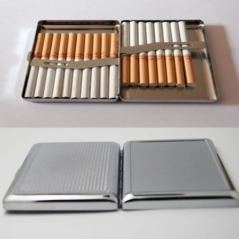240Pcs Blank Cigarette Box Case Stainless Steel Tobacco Tube Storage Pocket Holder Handy Portable- Free Shipping | Украшения и