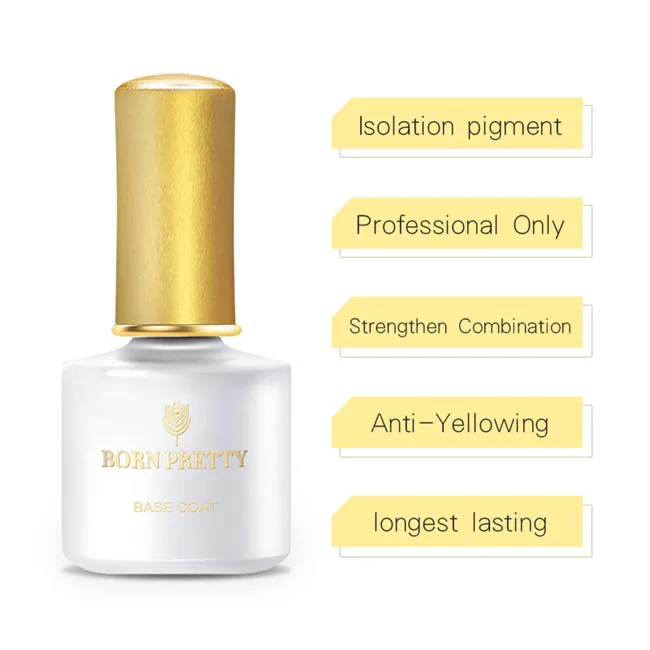 Base Coat BORN PRETTY Delux термальный гель для ногтей 6 мл 3 цвета Температурный гель для изменения цвета лак личная гигиена Декоративный Лак для ногтей лак - Цвет: Base Coat