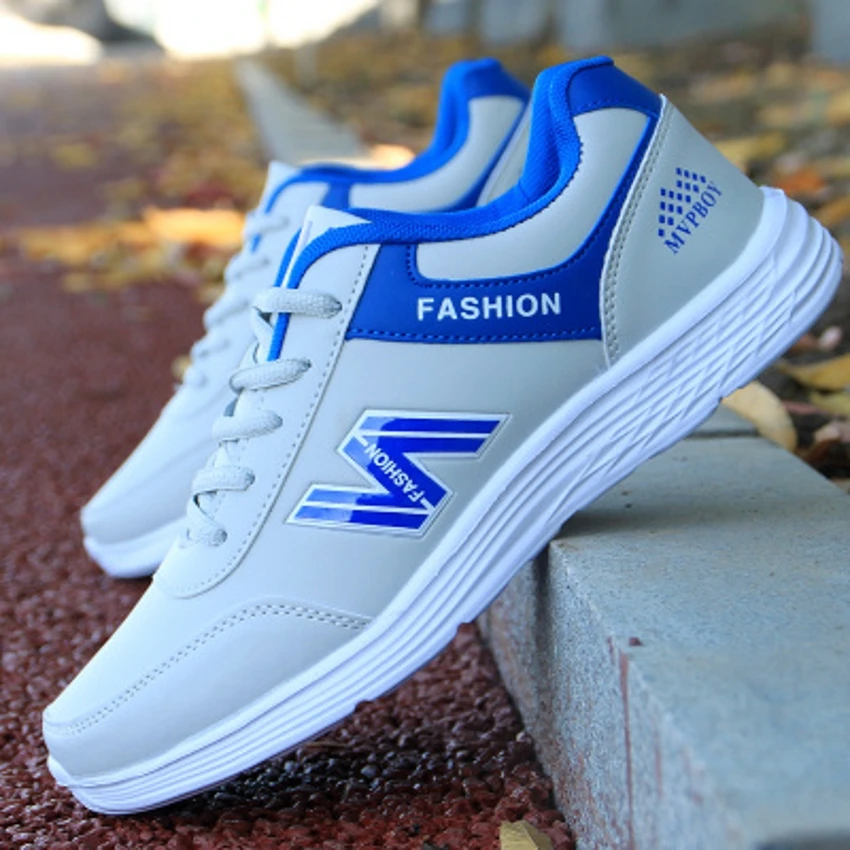 Men shoes 2019 New Arrivals hot Leather casual Fashion Ultra-light sneakers spring comfortable vulcanize Sports Shoes | Обувь