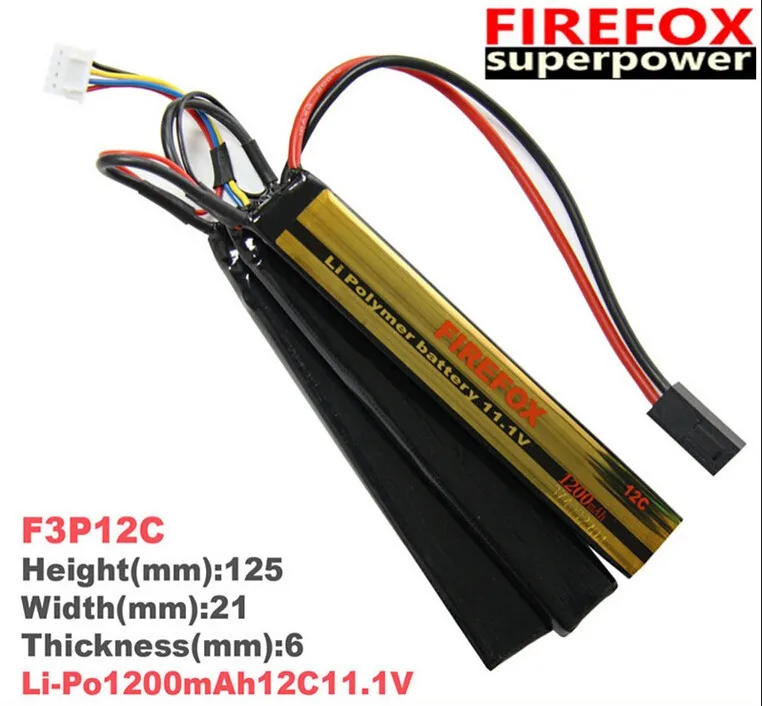 

1pcs 100% Orginal Firefox 11.1V 1200mAh Li-Po Polymer 3 cell Battery 12C F3P12C Drop shipping