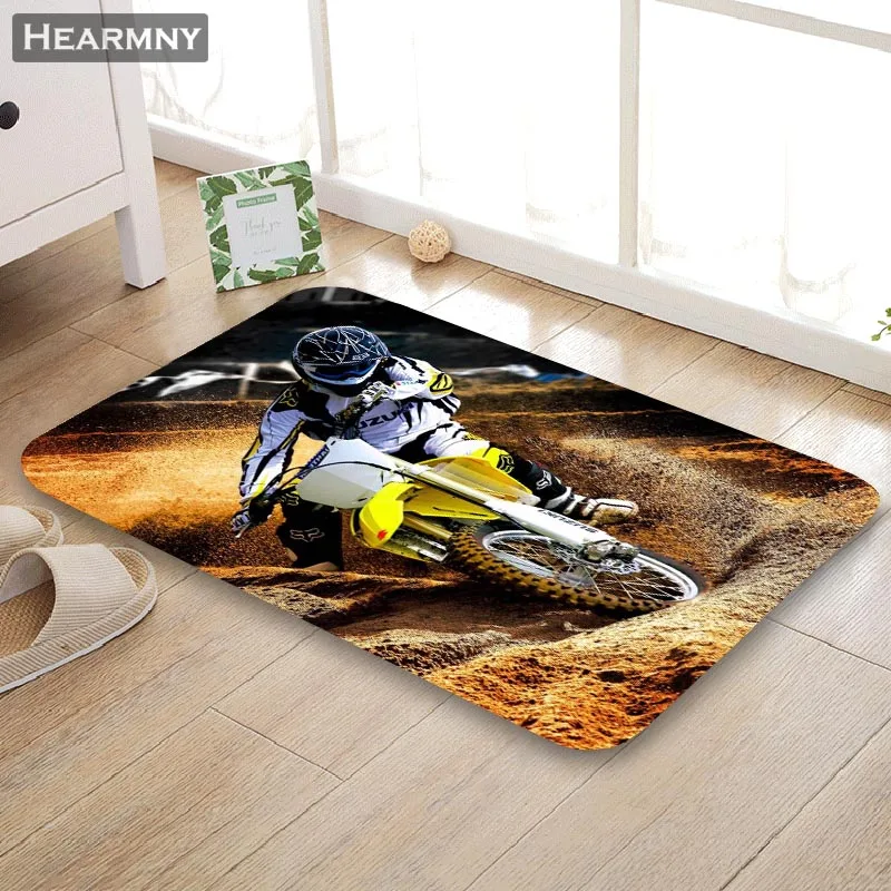 Пользовательские Motorola Monster дверной коврик пол/ванна/кухня/пляж мат фланелевая