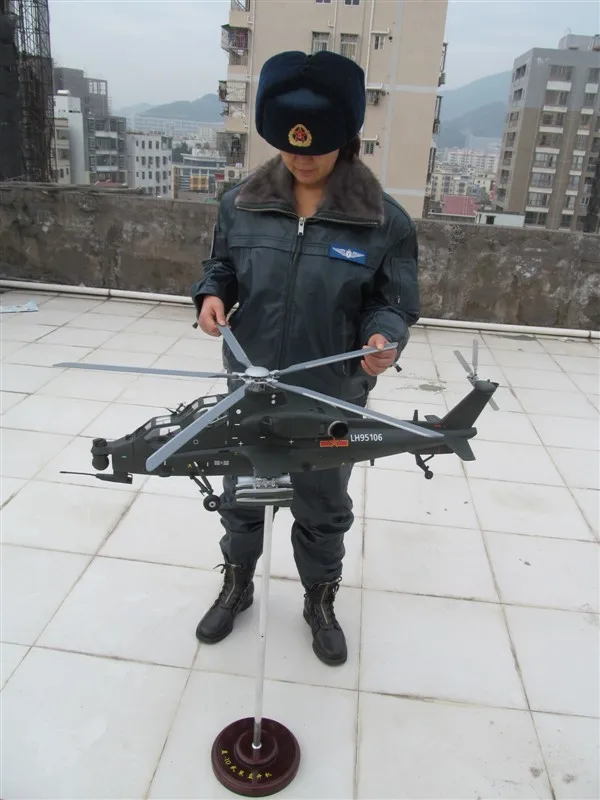 

Static Model attack helicopter WJ10 scale 1:14 glass fiber Chinese air force
