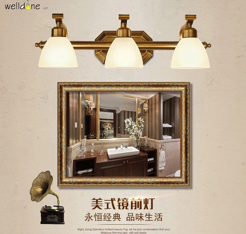 Настенный светильник в европейском стиле светодиодная стеклянная и железная