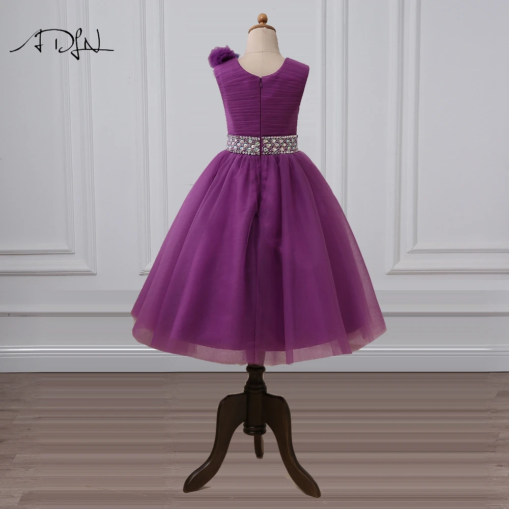 ADLN/фиолетовые платья с цветочным узором для девочек платье в пол трапециевидной