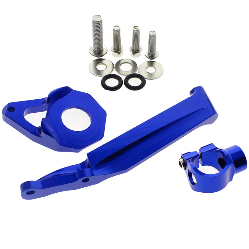 Blue-Bracket Для Honda CBR600RR CBR 600 RR CBR 600RR 2005-2006 мотоциклетный рулевой демпфер Стабилизатор Линейный Обратный контроль безопасности+ кронштейн - Цвет: Blue-Bracket