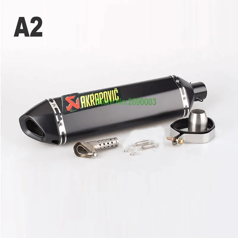 A2 Akrapovic ID: 51 мм(") мотоцикл Akrapovic глушитель универсальный мотоцикл глушитель выхлопной глушитель для TMAX530 TMAX500 SV650 - Цвет: A2 Akrapovic