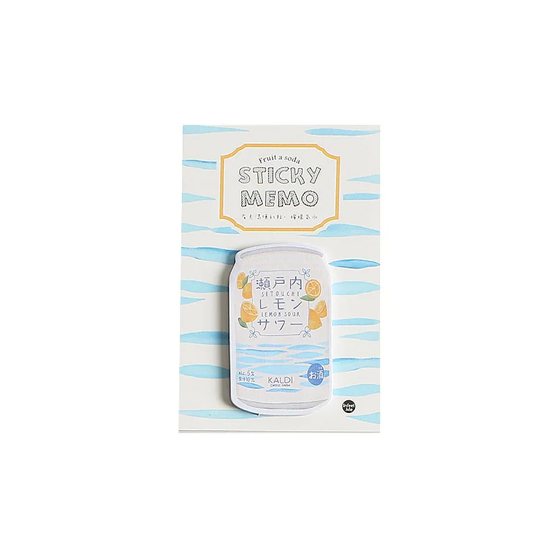 Маленькая жаждущая серия Kawaii Sticky Notes креативный офисный декор памятка Pad доставка