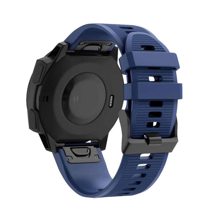 26 22 мм ремешок для наручных gps-часов Garmin Fenix 5X, 5X3 3 HR для Fenix 5X плюс S60 часы, быстросъемный силиконовый легко регулируемый ремешок для наручных часов
