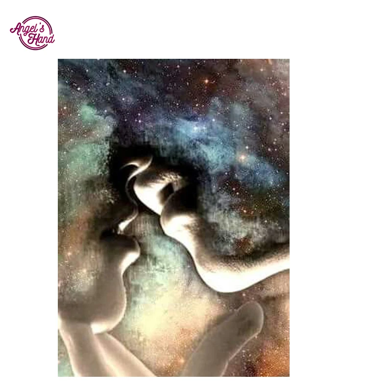 ANGEL'S HAND crazy art love 3D Алмазная картина с крестиком узор 5D алмазная вышивка мозаика