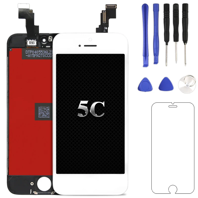 1 шт. для iPhone 5c ЖК дисплей с сенсорным экраном дигитайзер сборка замена + держатель