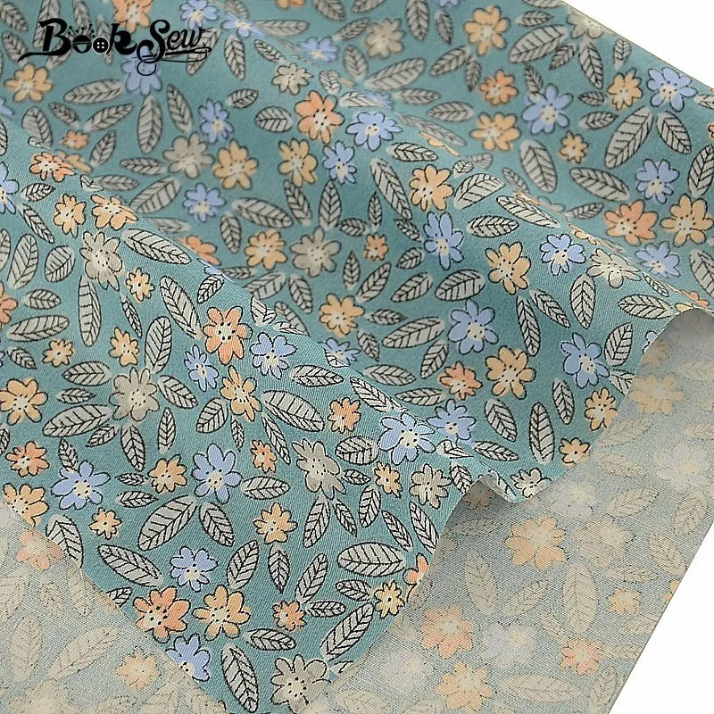 Набор постельного белья Booksew 100% хлопок твил Ретро стиль Цветочная швейная ткань