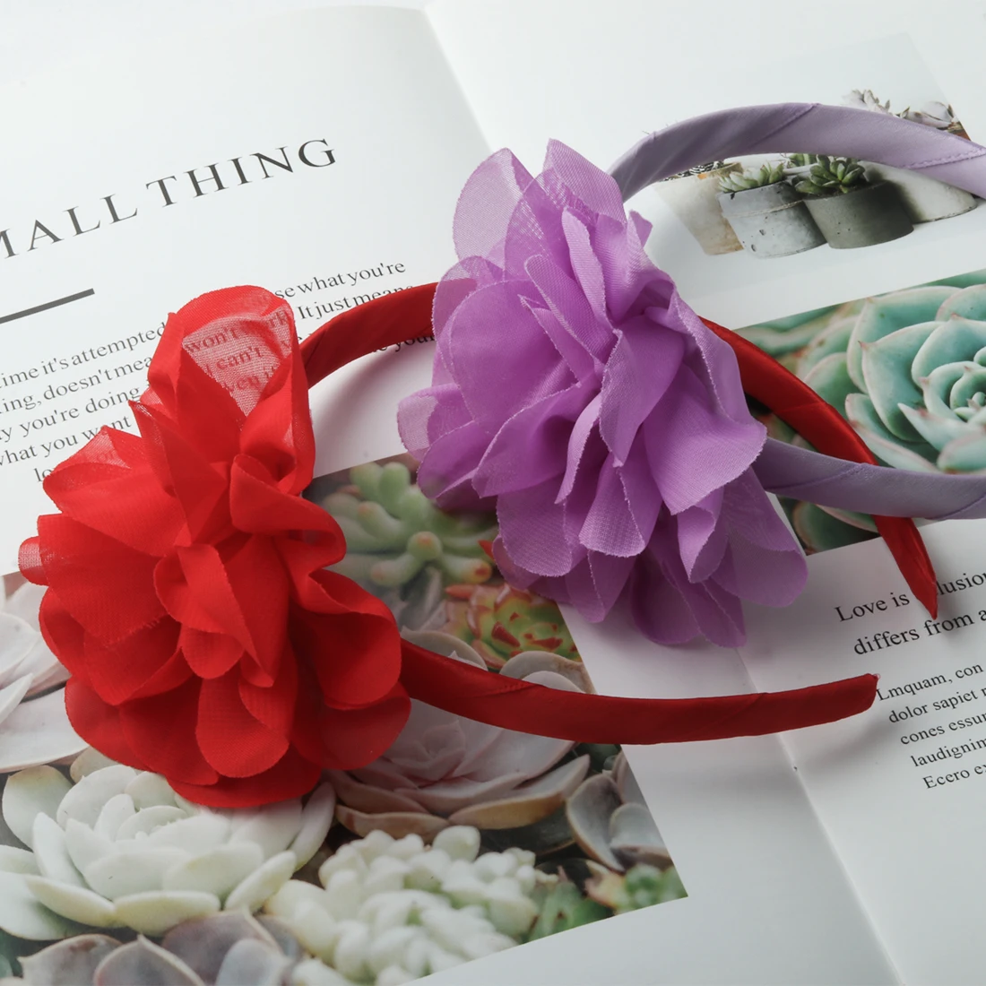 1 шт. обруч для волос с цветочным рисунком девочек однотонный кружевными цветами