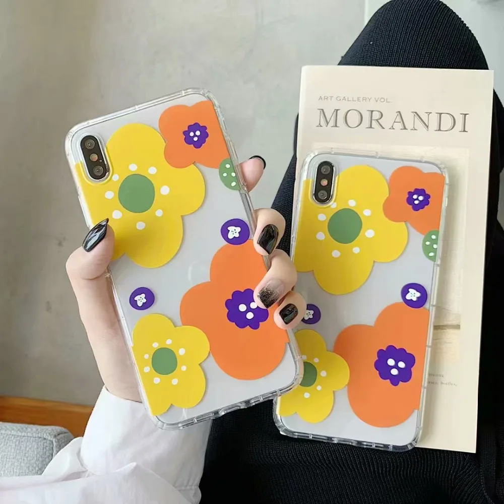ORYKSZ милые цветы чехол для телефона iphone XS Max XR X 6 S 7 8 плюс ультратонкий из ТПУ чехлы