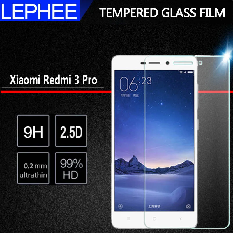 2 шт для Xiaomi Redmi 3 S закаленное стекло Pro Защитная пленка экрана Xiomi 4A s 3x в наличии|glass