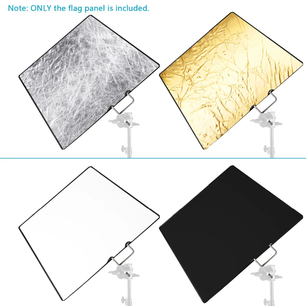 Neewer 17 7x23 6 ''/45x60 см 4-в-1 металлическая панель с флагом комплект отражатель