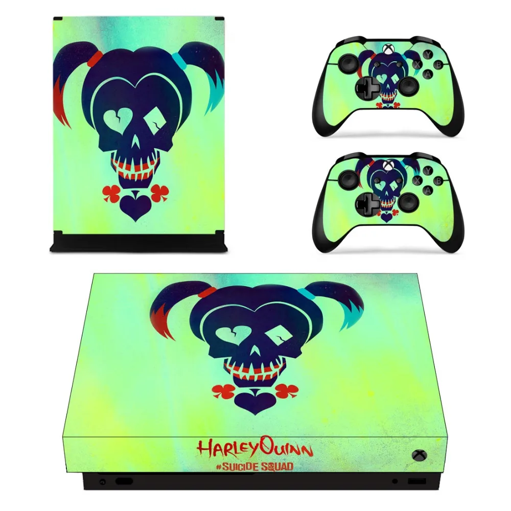 Отряд Самоубийц Harley Quinn лицевые панели консоли и наклейка на контроллер для Xbox One X