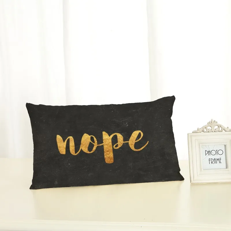 Personalized Text Cushion Covers Fashion Creativity Home decoration 30x50 Decorative Beige Linen Pillow Case | Дом и сад
