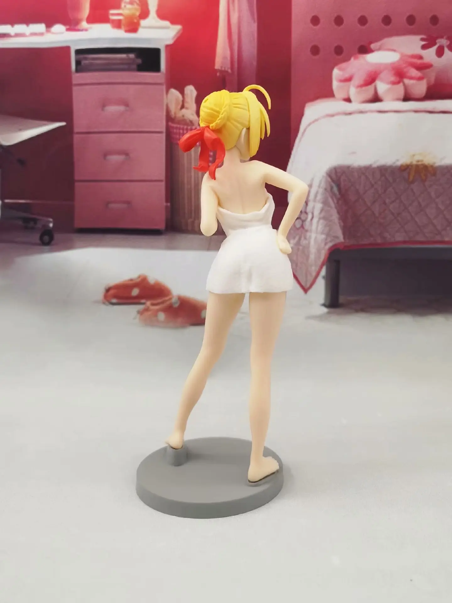 Аниме модель Fate/Ночной халат Nero Saber фигурки кукол Decoratoin коллекция Статуэтка