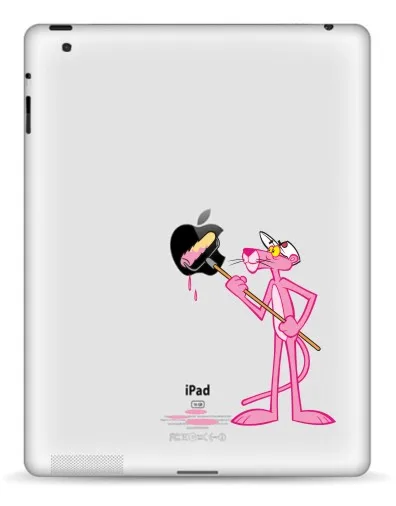 GOOYIYO-планшет частичный стикер для iPad 234 виниловая наклейка DIY Розовая пантера мультяшная кожа для iPad Pro Air 9,7 Mini 7,9 Tablet - Цвет: 15046