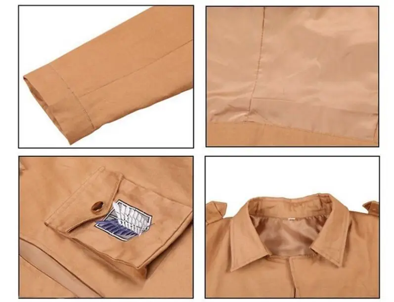 

2018 Attack on Titan Jacket Shingeki no Kyojin jacket Legion Cosplay Costume Jacket Coat Any Size High Quality Eren Levi