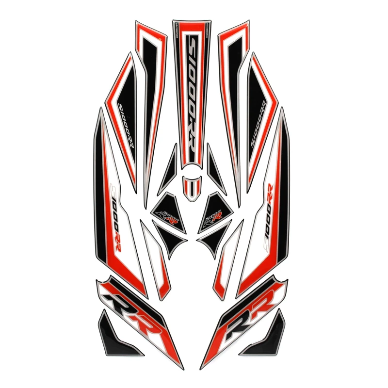 Аксессуары для мотоциклов 3D углеродного волокна Стикеры задней части наклейка