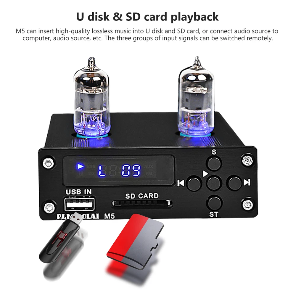 Hi Fi Предварительный усилитель ламповый мини без потерь музыкальный