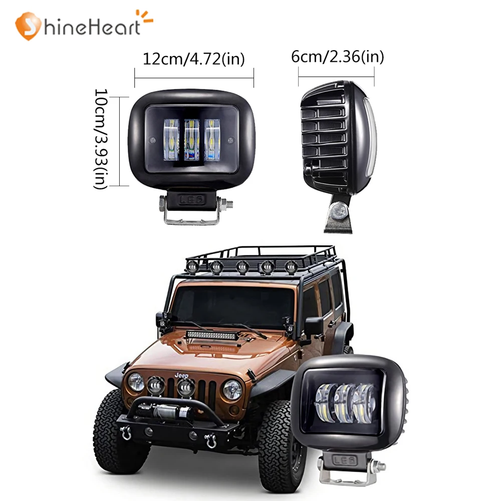 6000k белый 30 Вт 3000лм водонепроницаемый IP67 Универсальный fitment SUV внедорожный