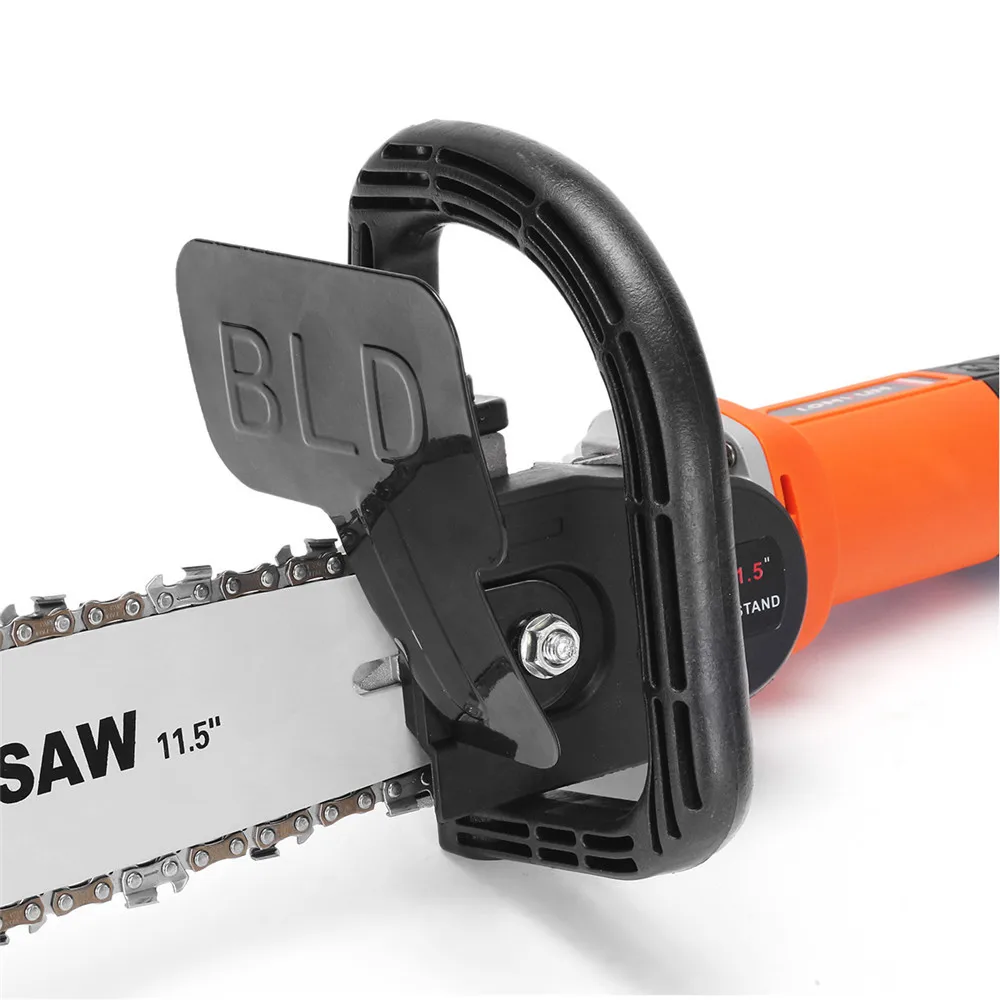 FGHGF DIY 11,5 дюйма из высокоуглеродистой стали, кронштейн для бензопилы, электрические пилы с измененным углом, шлифовальная машина в цепную пила для работы по дереву, инструмент