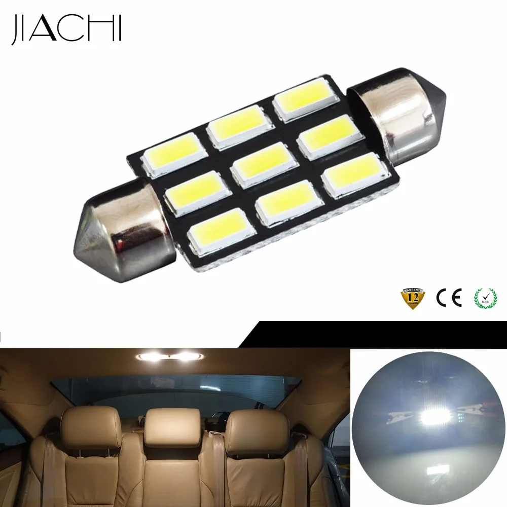 JIACHI 10 шт. светодиодный C5W гирлянда 39 мм 5630 чип 9 автомобильный светильник высокие