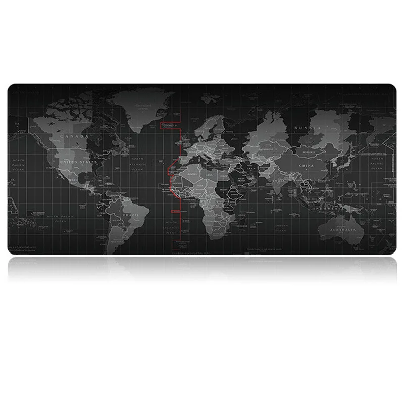 Oversized Mouse Pad World Map Gaming Mousepad Anti-slip Natural Rubber Large Size for Mat with Locking Edge | Компьютеры и офис