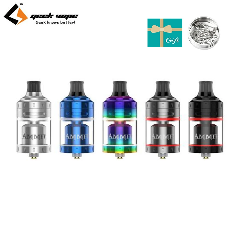 100% Оригинальный geekvape ammit MTL RTA Танк Одиночная катушка сборка двухслойный