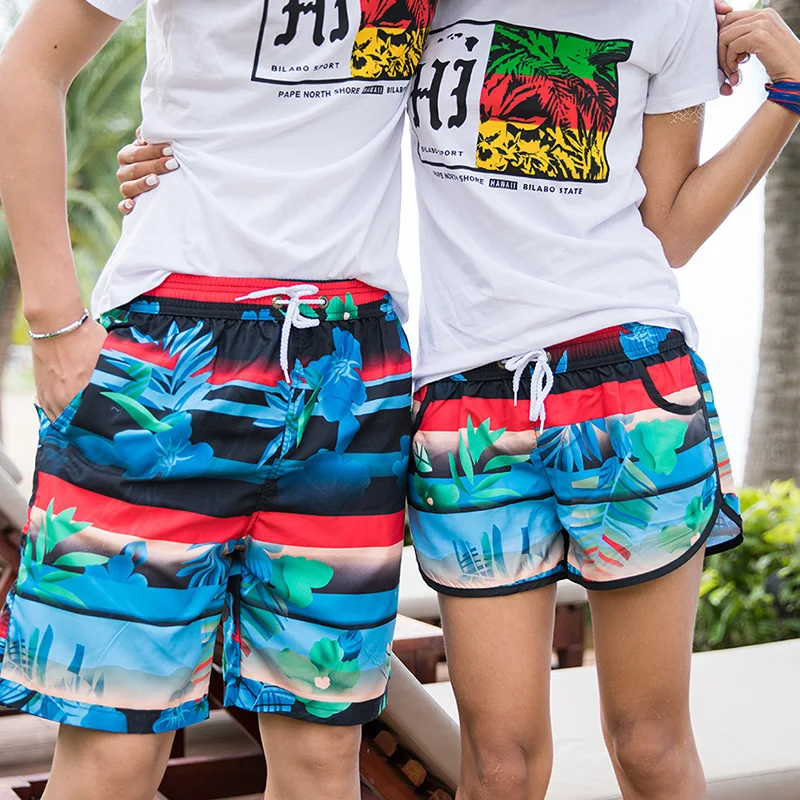 2018 Summer Quick Dry Men&Women Short Loose Shorts Surf Beach Runing Pants Lovers Zwembroek Heren Boardshorts de Bain Homme|surf pants women|summer