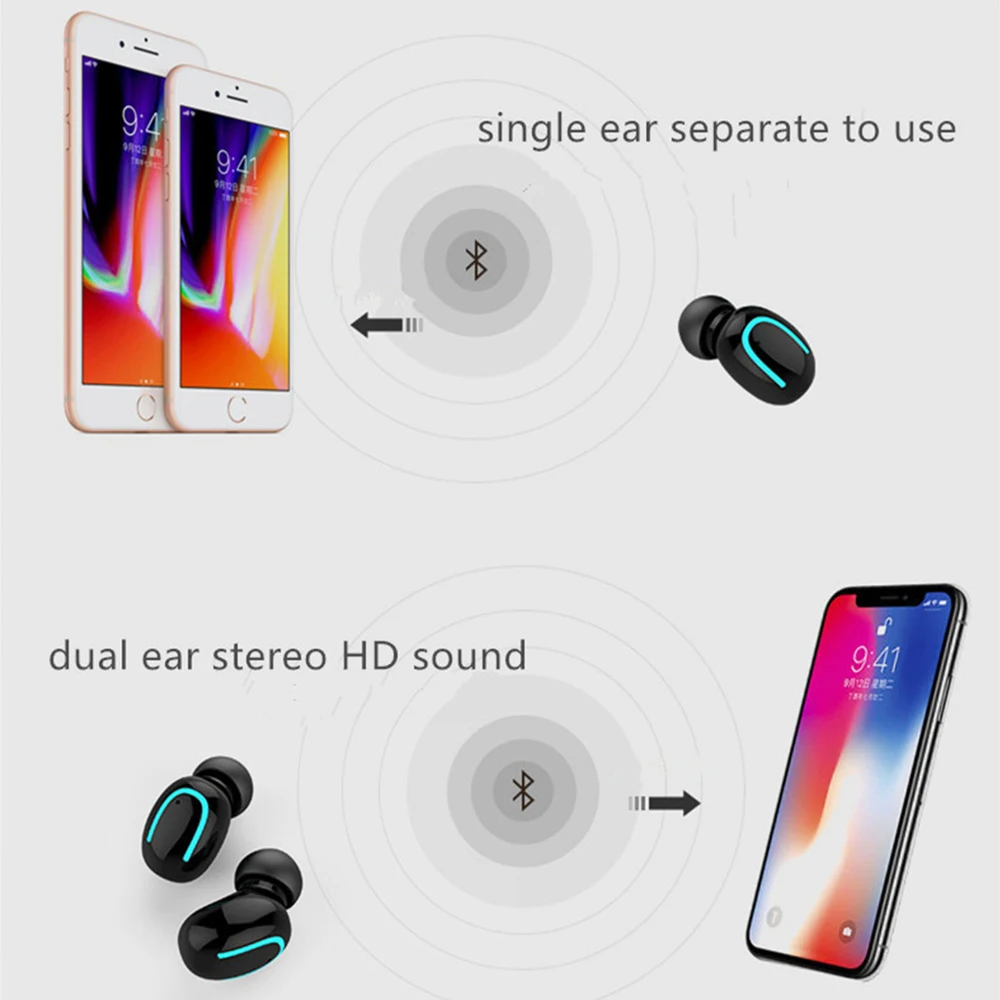 Bluetooth 5 0 наушники HBQ TWS беспроводные HD стерео Спортивная гарнитура Музыка Handsfree