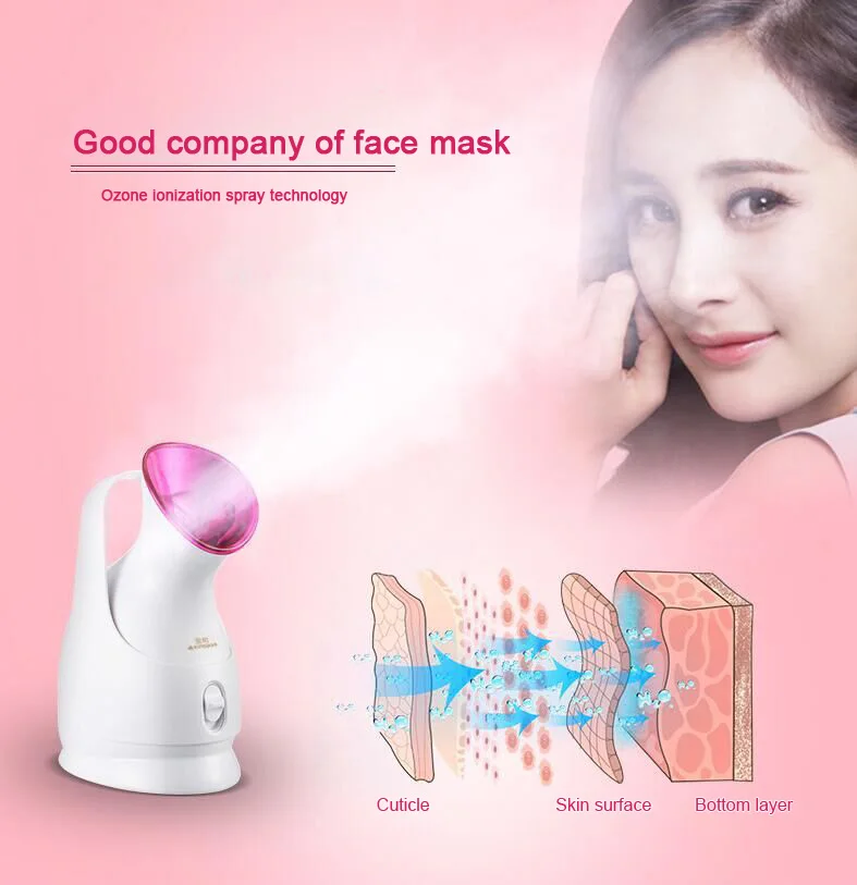 Household Deep Cleaning Facial Steamer Hot Spray Sauna Thermal Steam Face Device Nanometer-ion skin care Machine |