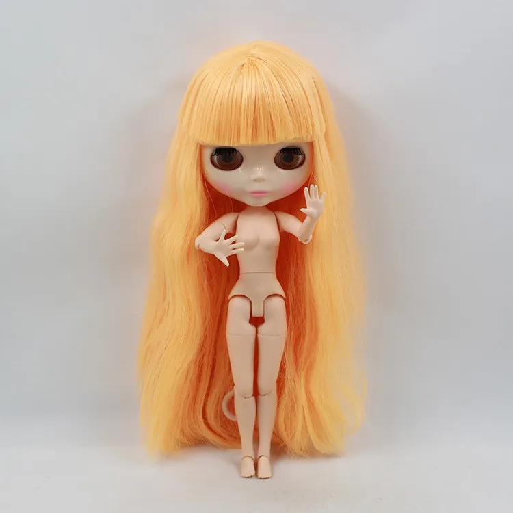 Бесплатная доставка тела оранжевый волос Blyth (JBOD 421)