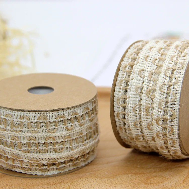 5 м DIY Ремесло винтажный натуральный Hessian джутовый шпагат веревка Свадебная вечеринка Мешковина Лента Декор для дома катушка фестиваль Скрапбукинг 9 видов стилей