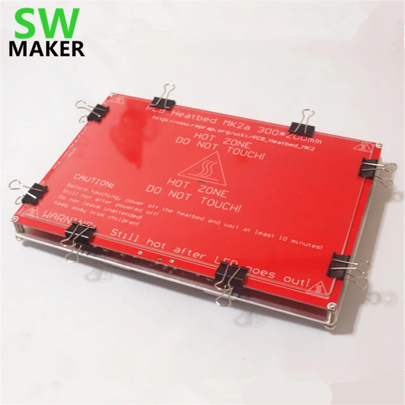 3D принтер большого размера Prusa i3 RepRap обновленная Подогреваемая кровать 300x200 мм +