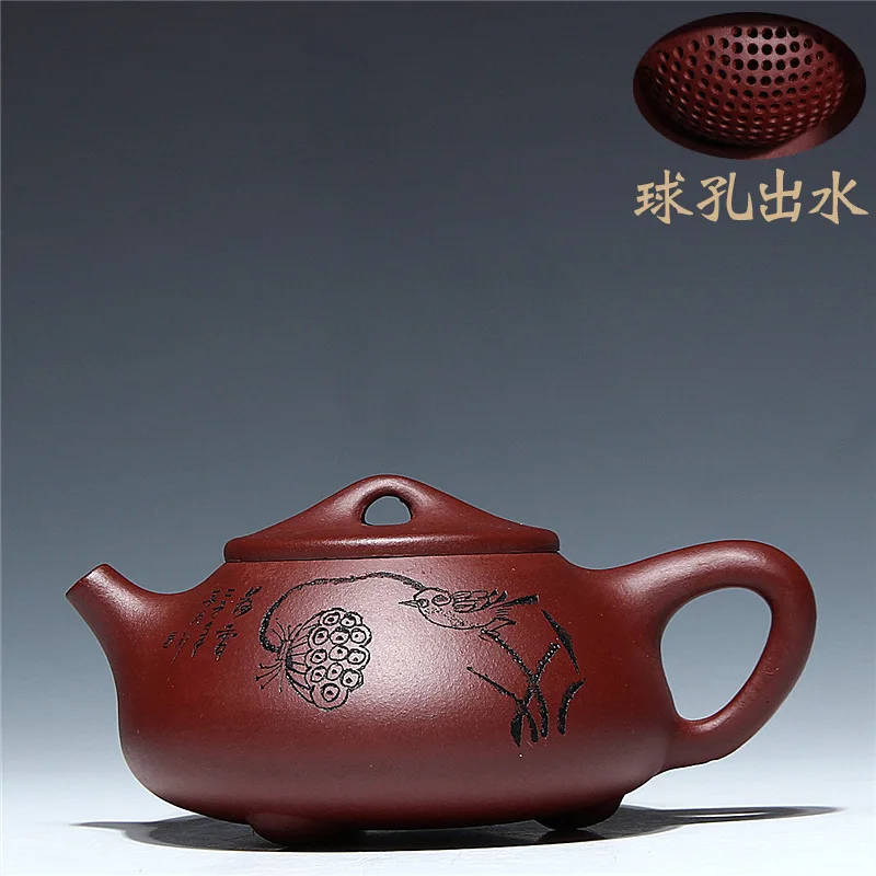 

Authentic Yixing China Purple Caly tea pot with 188 ball hole Creative kettle Chinese kung fu Teapot Living Room Tea drinkware