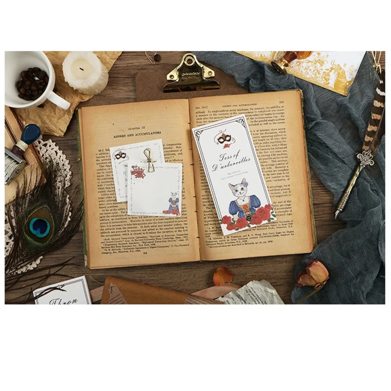 

4 pcs Rose flower portable note book Cute Angle Cat daily memo pad planner Stationery Office accessories School Supplies F436