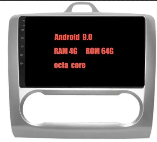 9.0 4G-64G 8Core a 2din 9 дюймов Android 10,0 4G+ 64G Автомобильный Dvd Gps для Ford Focus 2 2006-2011 с Wifi/gps Navi/fm/am радио/bluetooth/магнитофон - Цвет: 9.0 4G-64G 8Core a