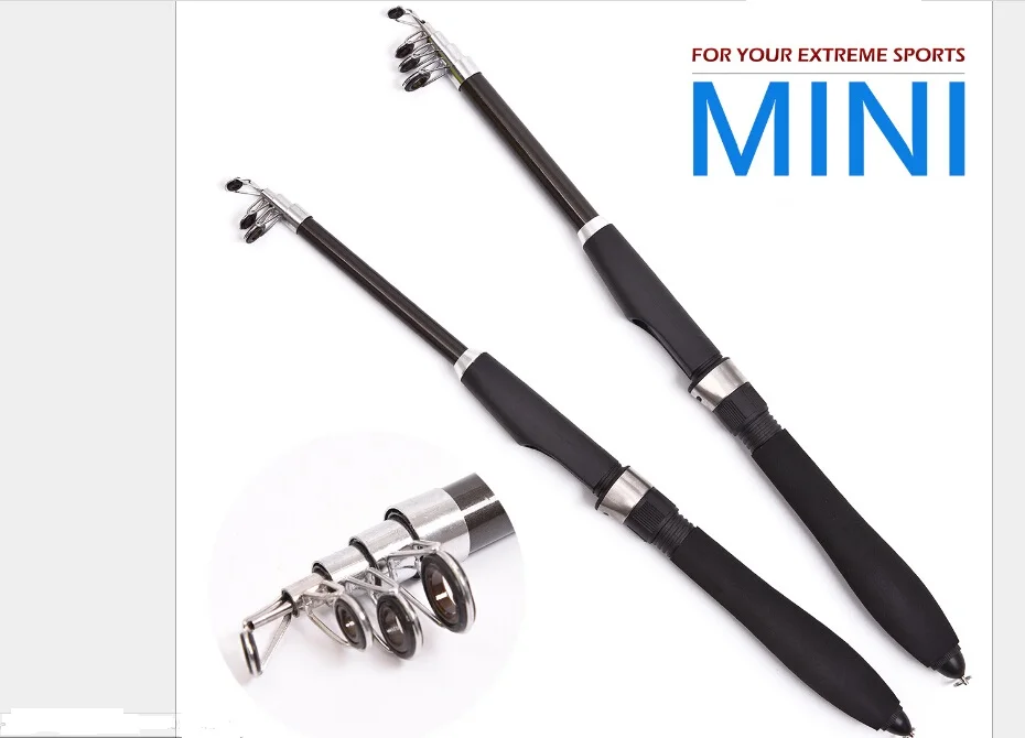 Бесплатная доставка 2017 Мини Портативная телескопическая удочка для подледной