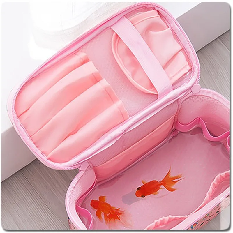 LIKETHIS сумки для макияжа с разноцветным рисунком милые косметички сумка